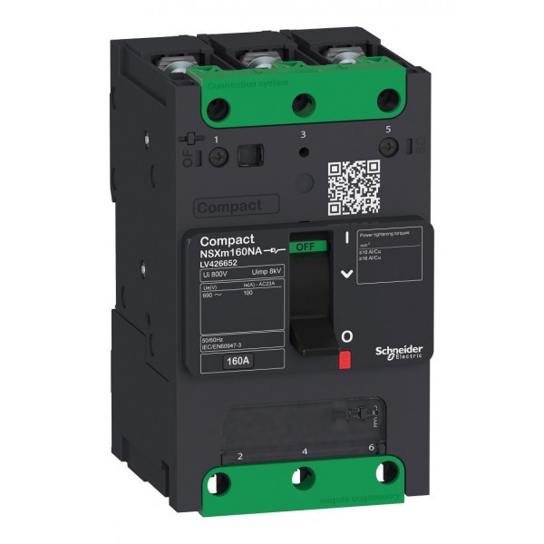 3П ВЫКЛ.-РАЗЪЕД. NSXm 160NA каб.наконеч./шины