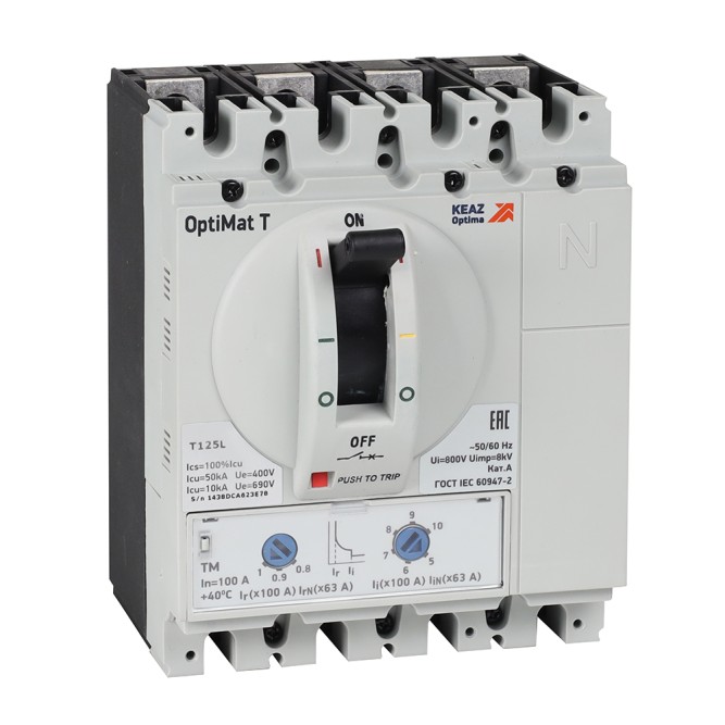 Выключатель автоматический OptiMat T125M TM 20A 3P