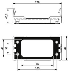Рамка с защелками CES-B16-SF-PLBK