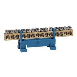 Шина нулевая тип Стойка OptiKit BB-S-N-DIN-14-6х9-синий