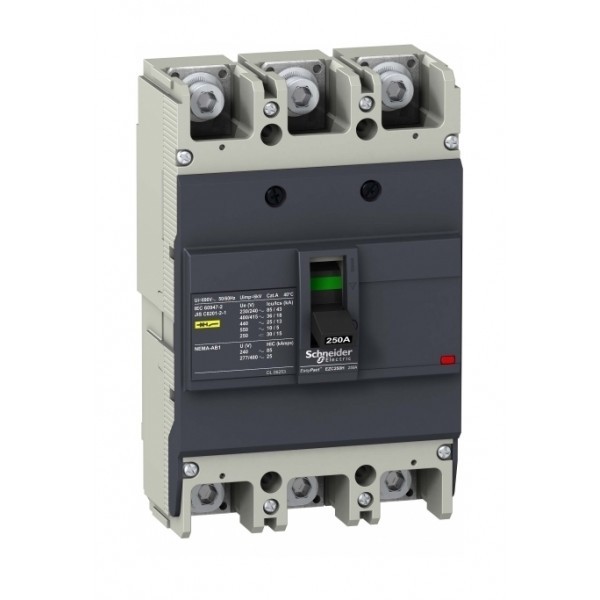 Силовой автомат Schneider Electric Easypact EZC 250, TM-D, 36кА, 3P, 250А