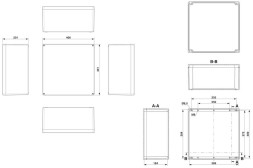 Клеммная коробка E PE A 405X400X201