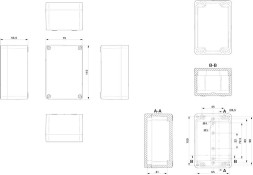 Клеммная коробка E PE A 75X110X56