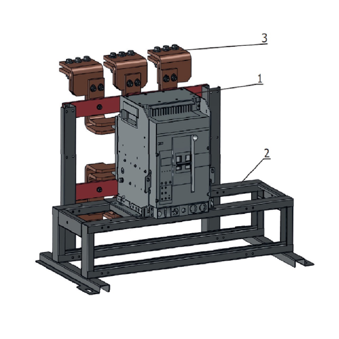 Блок замены автоматического выключателя-АВМ10СВ/НВ-OptiMat A-630-S1-3P-50-D-MR5.2-B-C2200-M2-P05-S2-06