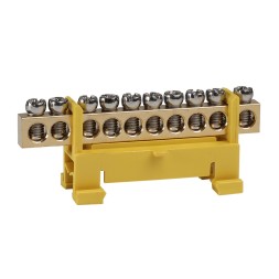Шина нулевая тип Стойка OptiKit BB-S-PE-DIN-10-6х9-желтый
