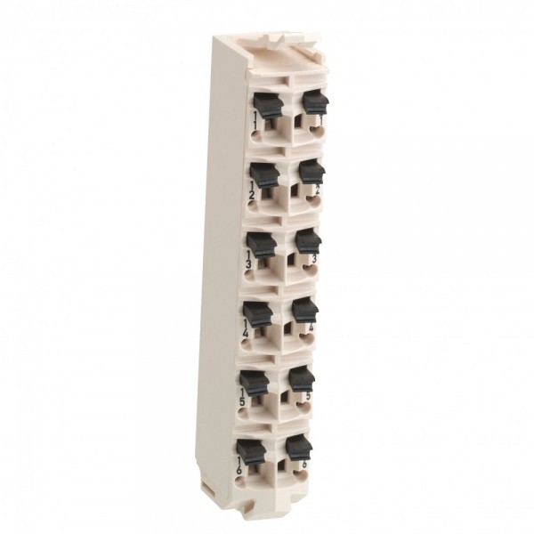 TM5ACTB06 КЛЕММНЫЕ КОЛОДКИ-6 КОНТАКТОВ-24В= БЕЛЫЙ