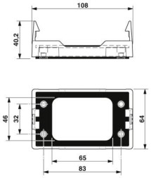 Рамка с защелками CES-B10-SF-PLBK