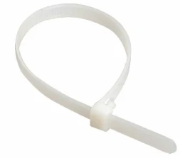 Стяжка 100x2,5 мм нейлоновая, белая IEK (UHH31-D025-100-100)