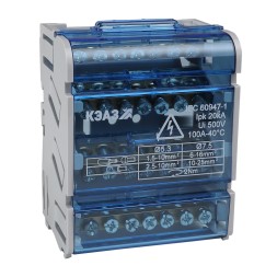 Шина "N" нулевая на DIN-рейку в корпусе-4х7групп-КЭАЗ