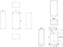 Клеммная коробка E PX A 75X160X56