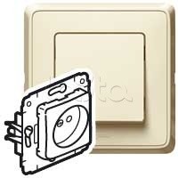 Розетка электрическая 2К сл.к. Cariva Legrand (773716)