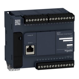 SE M238 Блок базовый компактный M221-24IO транзисторный источник, Schneider Electric, , TM221C24T