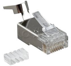 Разъем RJ-45 (10 шт/уп) Hyperline (PLUG-8P8C-UV-C6-TW-SH)