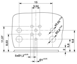 Встраиваемые разъемы SACC-DSIV-FS-5CON-L90 SH SCO