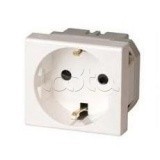 Розетка электрическая 2Р+Е, со шторками, «Viva», 2 мод. DKC (45005)