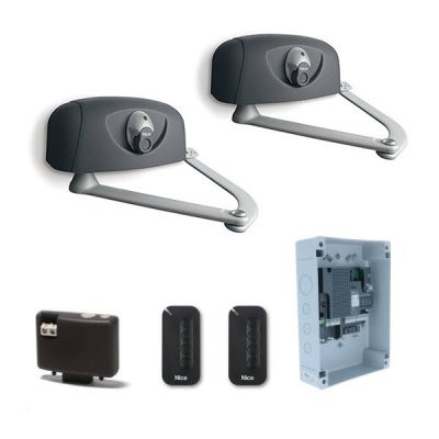 NICE HY7005BDKLT — комплект для автоматизации распашных ворот со створками шириной до 3м и массой до 800кг