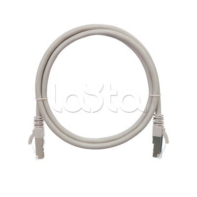 Шнур коммутационный 2хRJ45/8P8C F/UTP 1 м кат.5е NIKOMAX (NMC-PC4SD55B-010-GY)