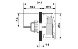 Проходная клемма VDFK 4-DP