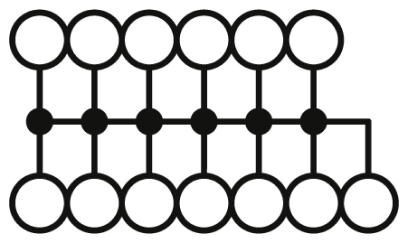 Распределительный блок PTFIX 10/12X4-NS35A RD