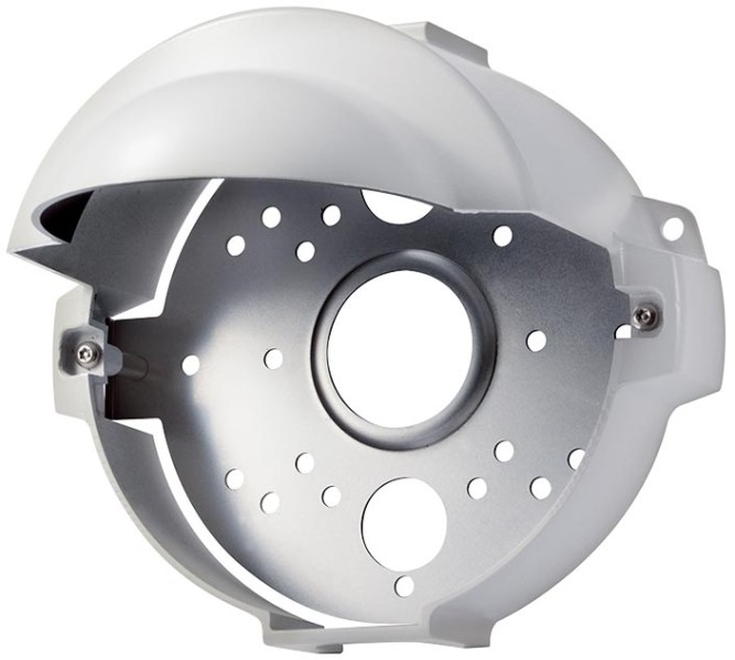 Монтажный настенный кронштейн с козырьком белый для камер WV-U25хх. Panasonic WV-QSR500-W