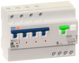 АВДТ с защитой от сверхтоков OptiDin VD63-41B10-A-УХЛ4 (4P, B10, 10mA)