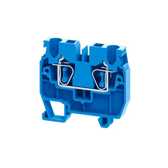 Мини-клемма проходная пружинная OptiClip CXM-2,5-I-BU-24A-(0,2-2,5)-синий