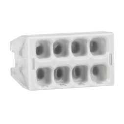 Клемма строительно-монтажная OptiKit СМК 2273-248 (с пастой) 8 отверстий 0,5-2,5 мм2
