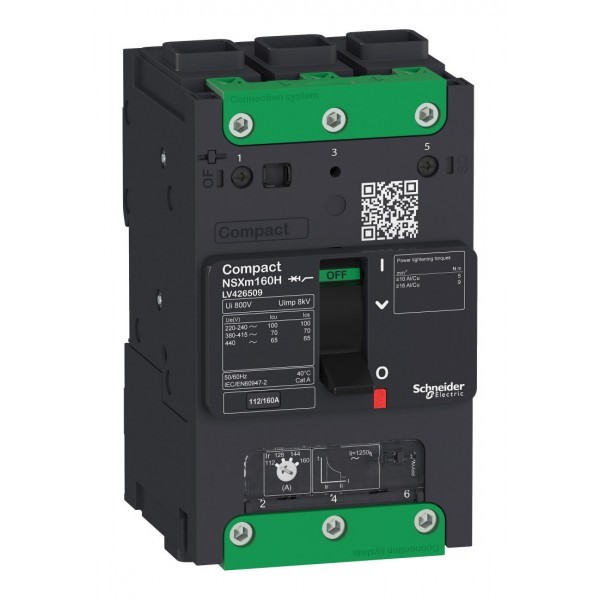 Силовой автомат Schneider Electric Compact NSXm, 36кА, 3P, 100А