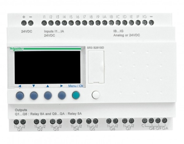 SE Zelio Logic Интеллектуальное реле 26 I/O 12V (DC), Schneider Electric, , SR3B261JD