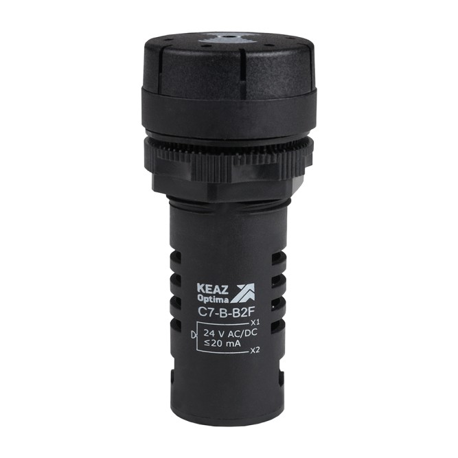 Зуммер с непрерывным сигналом OptiSignal Compact D22 C7-B-B2C черный 24 В AC/DC