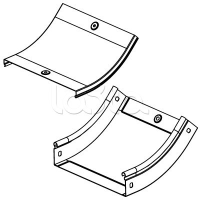 Крышка на угол внутр. осн.200 CS45 DKC (38224)