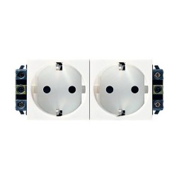 Розетка электрическая Mosaic 4М 2х2P+Т Legrand (077602)