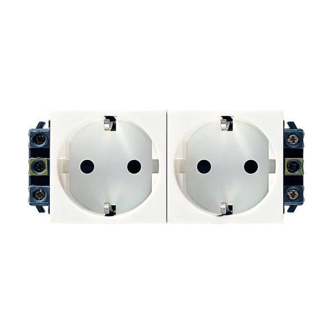 Розетка электрическая Mosaic 4М 2х2P+Т Legrand (077602)