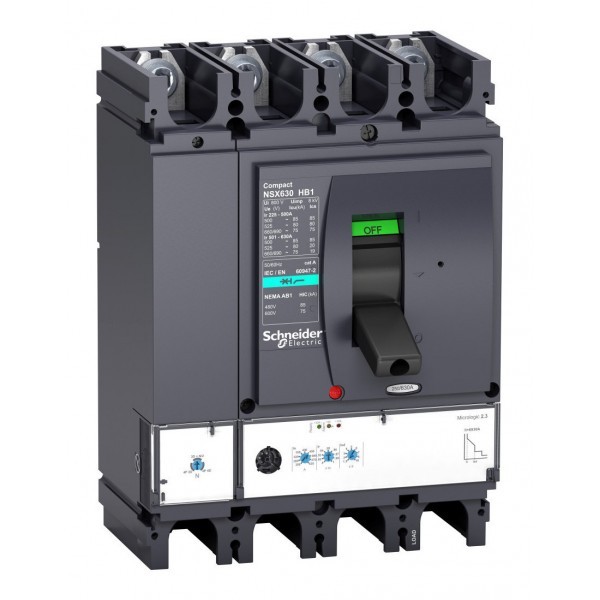 Силовой автомат Schneider Electric Compact NSX 400, Micrologic 2.3, 75кА, 4P, 250А
