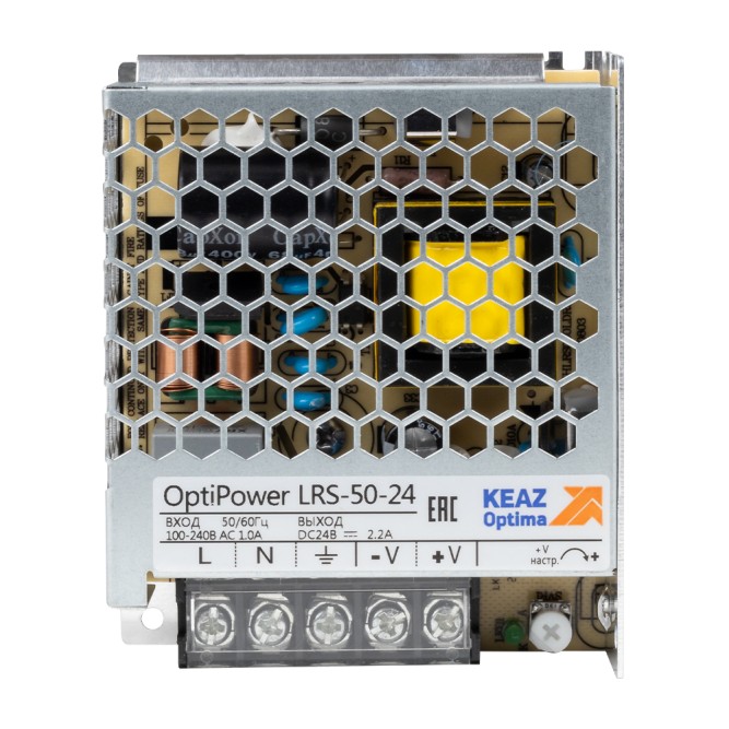 Блок питания панельный OptiPower LRS 50-24 2.2A