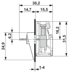 Проходная клемма VDFK 6/K