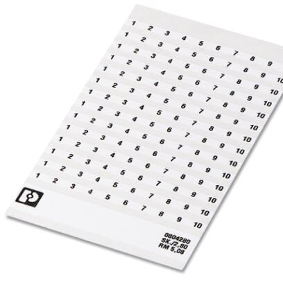 Маркировка для клеммных модулей SK5,08/2,8,FORTL.ZAHLEN 41-5