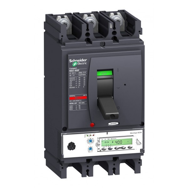 Силовой автомат Schneider Electric Compact NSX 400, Micrologic 5.3 A, 36кА, 3P, 400А