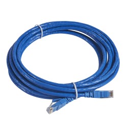 Патч-корд RJ 45, категории 6, U/UTP, ПВХ, голубой, 5,0 м Legrand (051775)