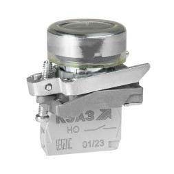 Кнопка КМЕ4210мС-черный-1но+0нз-цилиндр-IP65-КЭАЗ