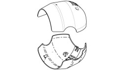 Козырёк для защиты от солнца для MIC IP fusion, белый MIC-9K-SNSHLD-W