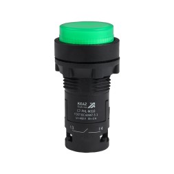 Кнопка с фиксацией с подсветкой OptiSignal Compact D22 C7-PHL-B310 зеленая 1НО 24 В AC/DC XB7NJ03B1