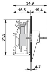 Проходная клемма VDFK 6/K-DP