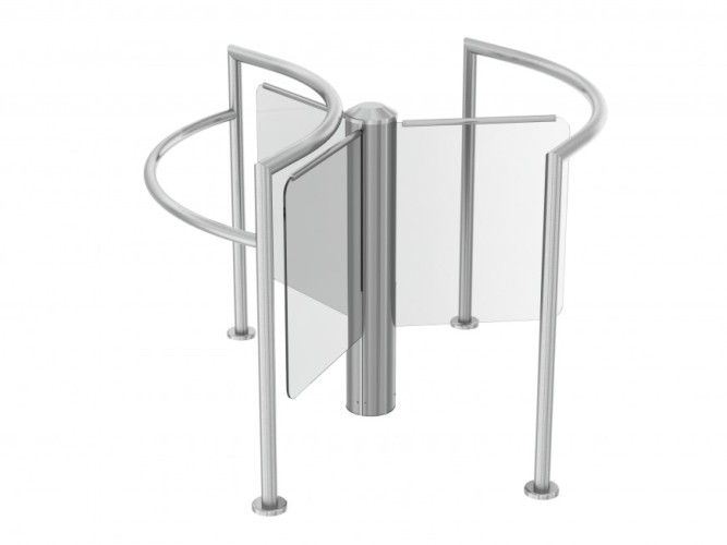 Полноростовые роторные турникеты Cominfo ROUND E-S