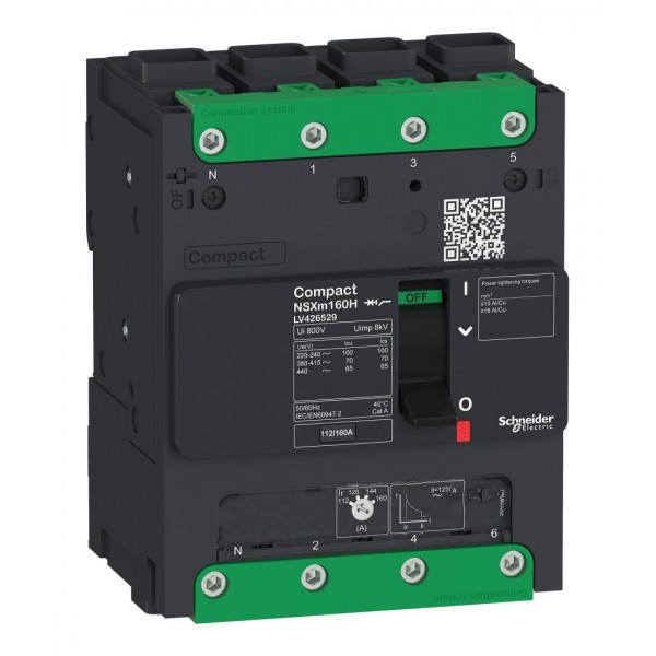 Силовой автомат Schneider Electric Compact NSXm, 36кА, 4P, 100А
