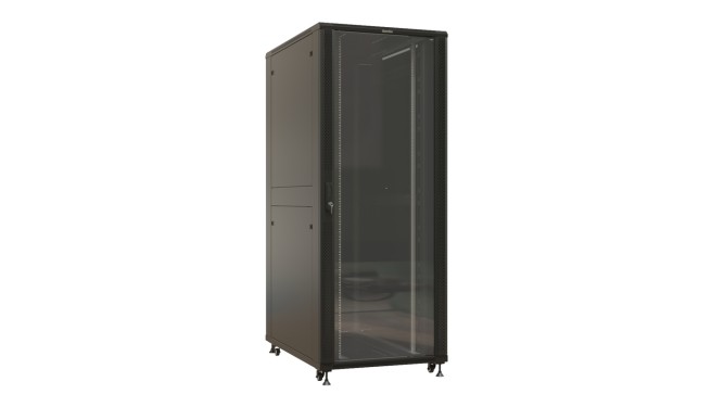 Шкаф нап. 42U Hyperline (TTC-4268-SR-RAL9004)