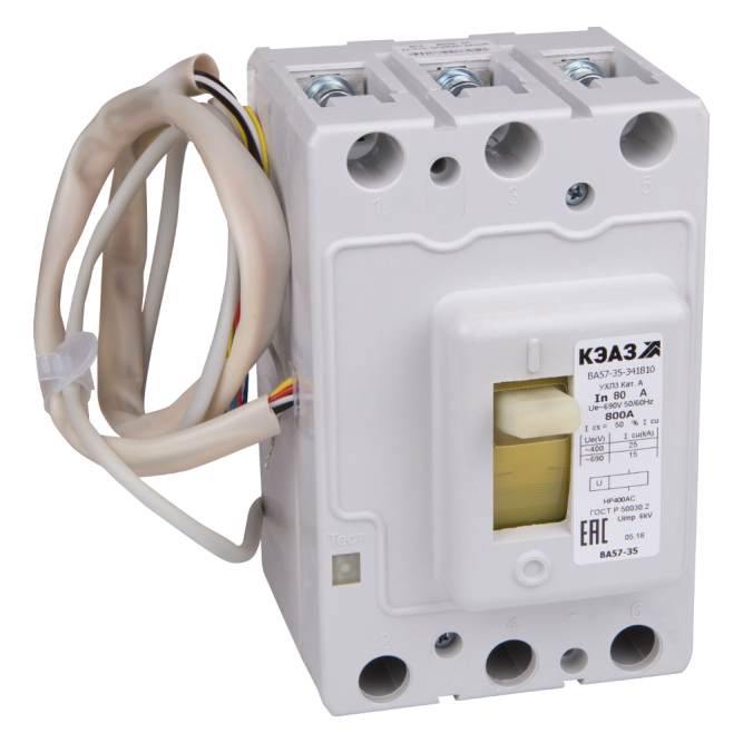 Выключатель автоматический ВА57-35-341110-16А-80-690AC-УХЛ3-КЭАЗ