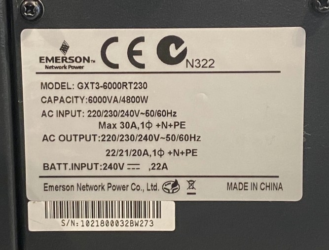 ИБП Liebert GXT3-6000RT230