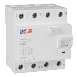 ВДТ без защиты от сверхтоков OptiDin DM63-4340-AC-4,5-УХЛ4 (4P, 40, 100mA)