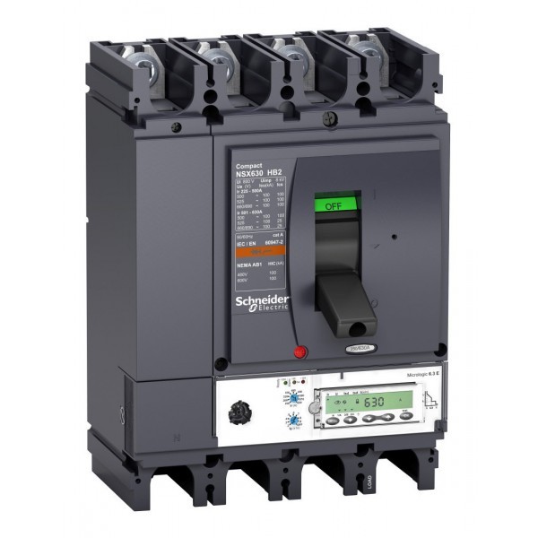 Силовой автомат Schneider Electric Compact NSX 400, Micrologic 6.3 E, 100кА, 4P, 400А